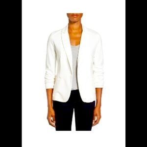 Olivia Moon knit one button blazer L
